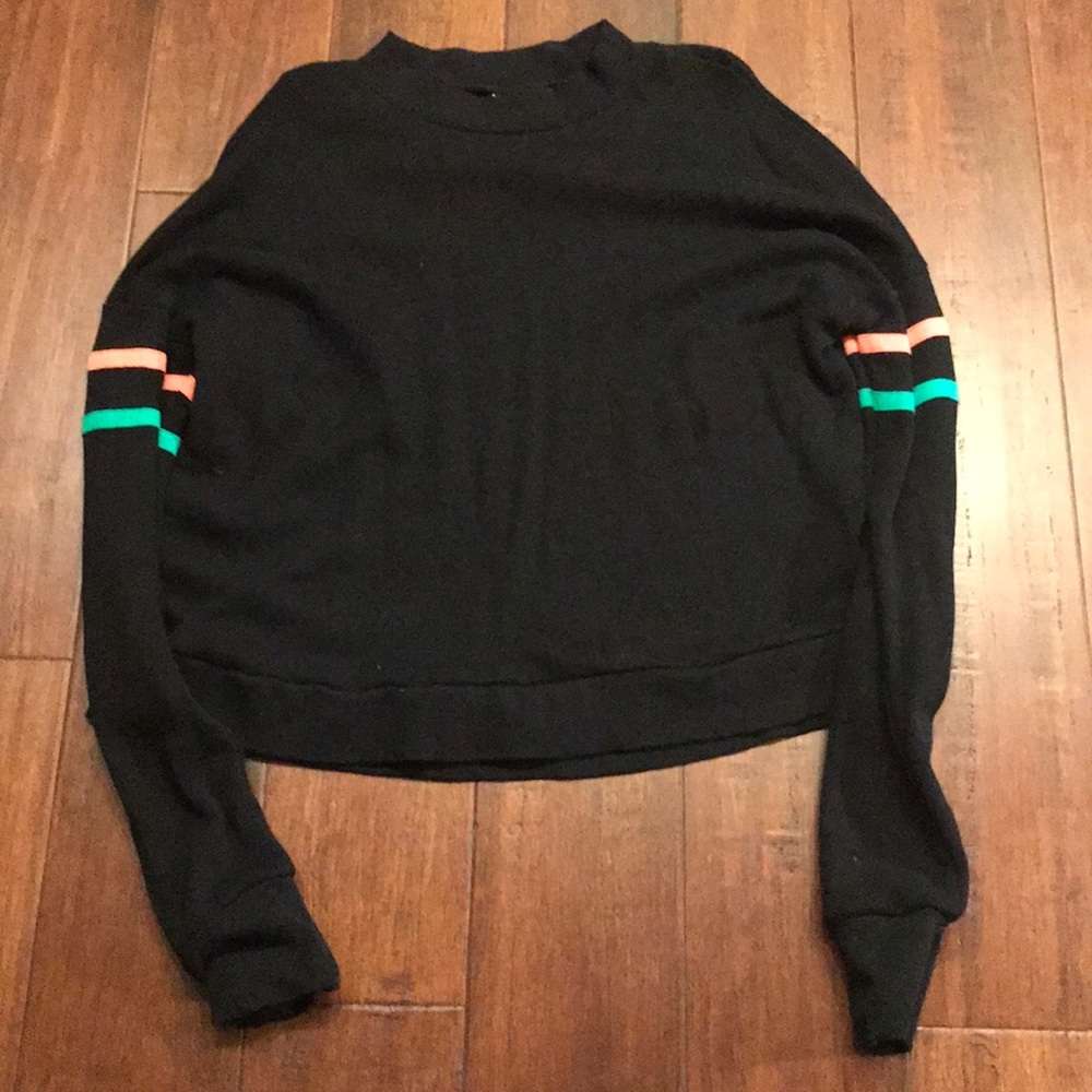 Retro Black Mock Neck Sweater